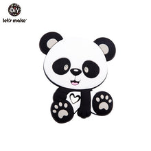 Load image into Gallery viewer, Let&#39;S Make 1Pc Silicone Baby Teether Toddler Toys Diy Stroller Accessories For Pacifier Chain Owl Food Grade Toys Baby Teether
