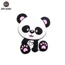 Load image into Gallery viewer, Let&#39;S Make 1Pc Silicone Baby Teether Toddler Toys Diy Stroller Accessories For Pacifier Chain Owl Food Grade Toys Baby Teether
