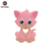 Load image into Gallery viewer, Let&#39;S Make 1Pc Silicone Baby Teether Toddler Toys Diy Stroller Accessories For Pacifier Chain Owl Food Grade Toys Baby Teether
