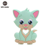 Load image into Gallery viewer, Let&#39;S Make 1Pc Silicone Baby Teether Toddler Toys Diy Stroller Accessories For Pacifier Chain Owl Food Grade Toys Baby Teether
