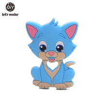 Load image into Gallery viewer, Let&#39;S Make 1Pc Silicone Baby Teether Toddler Toys Diy Stroller Accessories For Pacifier Chain Owl Food Grade Toys Baby Teether
