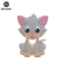 Load image into Gallery viewer, Let&#39;S Make 1Pc Silicone Baby Teether Toddler Toys Diy Stroller Accessories For Pacifier Chain Owl Food Grade Toys Baby Teether
