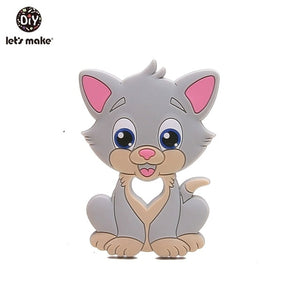 Let'S Make 1Pc Silicone Baby Teether Toddler Toys Diy Stroller Accessories For Pacifier Chain Owl Food Grade Toys Baby Teether