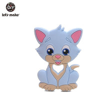 Load image into Gallery viewer, Let&#39;S Make 1Pc Silicone Baby Teether Toddler Toys Diy Stroller Accessories For Pacifier Chain Owl Food Grade Toys Baby Teether
