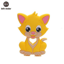 Load image into Gallery viewer, Let&#39;S Make 1Pc Silicone Baby Teether Toddler Toys Diy Stroller Accessories For Pacifier Chain Owl Food Grade Toys Baby Teether
