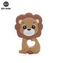 Load image into Gallery viewer, Let&#39;S Make 1Pc Silicone Baby Teether Toddler Toys Diy Stroller Accessories For Pacifier Chain Owl Food Grade Toys Baby Teether
