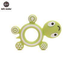 Load image into Gallery viewer, Let&#39;S Make 1Pc Silicone Baby Teether Toddler Toys Diy Stroller Accessories For Pacifier Chain Owl Food Grade Toys Baby Teether
