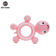 Load image into Gallery viewer, Let&#39;S Make 1Pc Silicone Baby Teether Toddler Toys Diy Stroller Accessories For Pacifier Chain Owl Food Grade Toys Baby Teether
