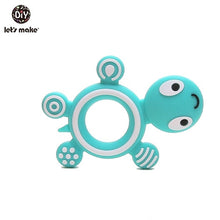 Load image into Gallery viewer, Let&#39;S Make 1Pc Silicone Baby Teether Toddler Toys Diy Stroller Accessories For Pacifier Chain Owl Food Grade Toys Baby Teether
