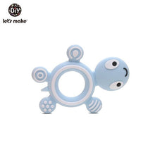 Load image into Gallery viewer, Let&#39;S Make 1Pc Silicone Baby Teether Toddler Toys Diy Stroller Accessories For Pacifier Chain Owl Food Grade Toys Baby Teether

