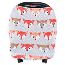 Load image into Gallery viewer, Multifunctional 5 in 1 Baby Breastfeeding Cover Car Seat Cover Canopy Shopping Cart Cover Trendy Scarf Breathable Nursing Cover
