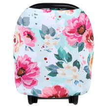 Load image into Gallery viewer, Multifunctional 5 in 1 Baby Breastfeeding Cover Car Seat Cover Canopy Shopping Cart Cover Trendy Scarf Breathable Nursing Cover
