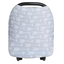 Load image into Gallery viewer, Multifunctional 5 in 1 Baby Breastfeeding Cover Car Seat Cover Canopy Shopping Cart Cover Trendy Scarf Breathable Nursing Cover
