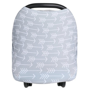 Multifunctional 5 in 1 Baby Breastfeeding Cover Car Seat Cover Canopy Shopping Cart Cover Trendy Scarf Breathable Nursing Cover