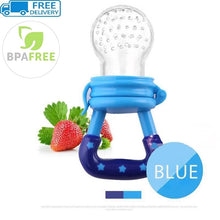Load image into Gallery viewer, Baby Food Feeder with Pacifier Clip Holder Infant Baby Teether Fruit Feeder Pacifier Infant Food Pacifier Silicone Teething Toys
