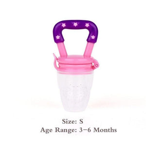 Baby Food Feeder with Pacifier Clip Holder Infant Baby Teether Fruit Feeder Pacifier Infant Food Pacifier Silicone Teething Toys