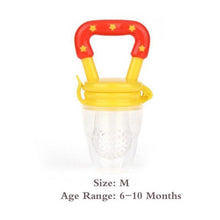 Load image into Gallery viewer, Baby Food Feeder with Pacifier Clip Holder Infant Baby Teether Fruit Feeder Pacifier Infant Food Pacifier Silicone Teething Toys
