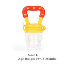 Load image into Gallery viewer, Baby Food Feeder with Pacifier Clip Holder Infant Baby Teether Fruit Feeder Pacifier Infant Food Pacifier Silicone Teething Toys
