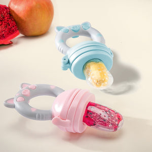 Silicone Baby Pacifier Feeder Cartoon Animal Infant Nipple Holder Newborn Fruit pacifier Tetine Silicona Chupetero nipple bit