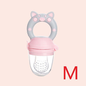 Silicone Baby Pacifier Feeder Cartoon Animal Infant Nipple Holder Newborn Fruit pacifier Tetine Silicona Chupetero nipple bit