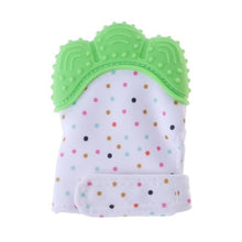 Load image into Gallery viewer, Baby Teether Gloves Squeaky Grind Teeth Oral Care Teething Pain Relief Newborn Bite Chew Sound Toys Adjustable Dec17
