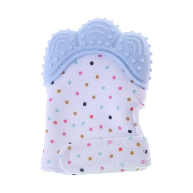 Baby Teether Gloves Squeaky Grind Teeth Oral Care Teething Pain Relief Newborn Bite Chew Sound Toys Adjustable Dec17