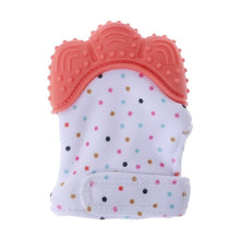 Load image into Gallery viewer, Baby Teether Gloves Squeaky Grind Teeth Oral Care Teething Pain Relief Newborn Bite Chew Sound Toys Adjustable Dec17

