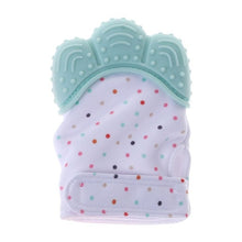 Load image into Gallery viewer, Baby Teether Gloves Squeaky Grind Teeth Oral Care Teething Pain Relief Newborn Bite Chew Sound Toys Adjustable Dec17
