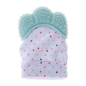 Baby Teether Gloves Squeaky Grind Teeth Oral Care Teething Pain Relief Newborn Bite Chew Sound Toys Adjustable Dec17