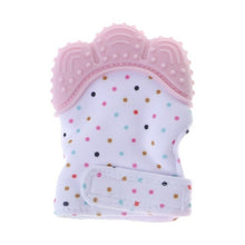 Load image into Gallery viewer, Baby Teether Gloves Squeaky Grind Teeth Oral Care Teething Pain Relief Newborn Bite Chew Sound Toys Adjustable Dec17
