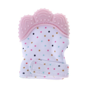 Baby Teether Gloves Squeaky Grind Teeth Oral Care Teething Pain Relief Newborn Bite Chew Sound Toys Adjustable Dec17