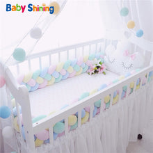 Load image into Gallery viewer, Baby Shining Baby Bed Bumper Crib Bumpers 1m/2m/3m Newborn Bed Bumper Handmade Baby Playpens on Baby Bed Long Bumpers for Infant

