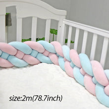 Load image into Gallery viewer, Baby Shining Baby Bed Bumper Crib Bumpers 1m/2m/3m Newborn Bed Bumper Handmade Baby Playpens on Baby Bed Long Bumpers for Infant
