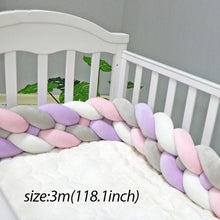 Load image into Gallery viewer, Baby Shining Baby Bed Bumper Crib Bumpers 1m/2m/3m Newborn Bed Bumper Handmade Baby Playpens on Baby Bed Long Bumpers for Infant
