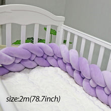 Load image into Gallery viewer, Baby Shining Baby Bed Bumper Crib Bumpers 1m/2m/3m Newborn Bed Bumper Handmade Baby Playpens on Baby Bed Long Bumpers for Infant
