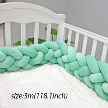 Load image into Gallery viewer, Baby Shining Baby Bed Bumper Crib Bumpers 1m/2m/3m Newborn Bed Bumper Handmade Baby Playpens on Baby Bed Long Bumpers for Infant
