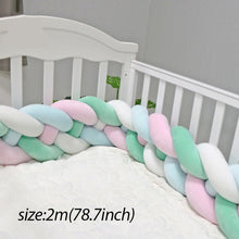Load image into Gallery viewer, Baby Shining Baby Bed Bumper Crib Bumpers 1m/2m/3m Newborn Bed Bumper Handmade Baby Playpens on Baby Bed Long Bumpers for Infant

