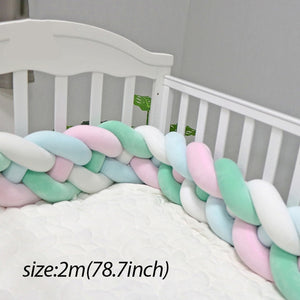 Baby Shining Baby Bed Bumper Crib Bumpers 1m/2m/3m Newborn Bed Bumper Handmade Baby Playpens on Baby Bed Long Bumpers for Infant