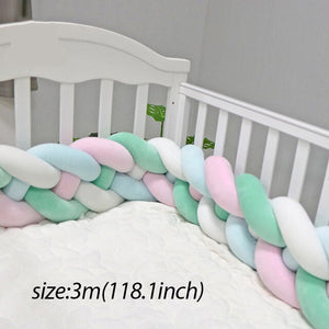 Baby Shining Baby Bed Bumper Crib Bumpers 1m/2m/3m Newborn Bed Bumper Handmade Baby Playpens on Baby Bed Long Bumpers for Infant