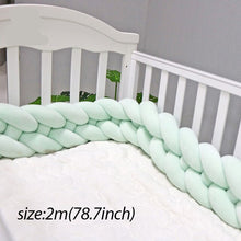 Load image into Gallery viewer, Baby Shining Baby Bed Bumper Crib Bumpers 1m/2m/3m Newborn Bed Bumper Handmade Baby Playpens on Baby Bed Long Bumpers for Infant
