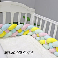 Load image into Gallery viewer, Baby Shining Baby Bed Bumper Crib Bumpers 1m/2m/3m Newborn Bed Bumper Handmade Baby Playpens on Baby Bed Long Bumpers for Infant

