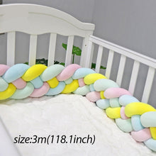 Load image into Gallery viewer, Baby Shining Baby Bed Bumper Crib Bumpers 1m/2m/3m Newborn Bed Bumper Handmade Baby Playpens on Baby Bed Long Bumpers for Infant
