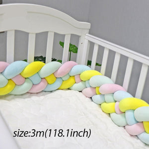 Baby Shining Baby Bed Bumper Crib Bumpers 1m/2m/3m Newborn Bed Bumper Handmade Baby Playpens on Baby Bed Long Bumpers for Infant