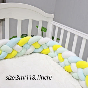 Baby Shining Baby Bed Bumper Crib Bumpers 1m/2m/3m Newborn Bed Bumper Handmade Baby Playpens on Baby Bed Long Bumpers for Infant