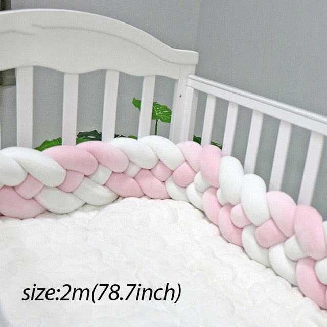 Baby Shining Baby Bed Bumper Crib Bumpers 1m/2m/3m Newborn Bed Bumper Handmade Baby Playpens on Baby Bed Long Bumpers for Infant