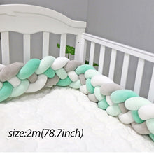 Load image into Gallery viewer, Baby Shining Baby Bed Bumper Crib Bumpers 1m/2m/3m Newborn Bed Bumper Handmade Baby Playpens on Baby Bed Long Bumpers for Infant
