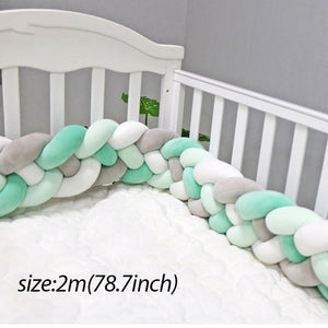 Baby Shining Baby Bed Bumper Crib Bumpers 1m/2m/3m Newborn Bed Bumper Handmade Baby Playpens on Baby Bed Long Bumpers for Infant