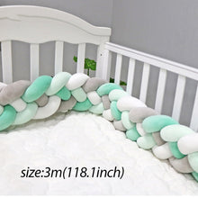 Load image into Gallery viewer, Baby Shining Baby Bed Bumper Crib Bumpers 1m/2m/3m Newborn Bed Bumper Handmade Baby Playpens on Baby Bed Long Bumpers for Infant
