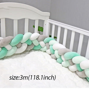 Baby Shining Baby Bed Bumper Crib Bumpers 1m/2m/3m Newborn Bed Bumper Handmade Baby Playpens on Baby Bed Long Bumpers for Infant