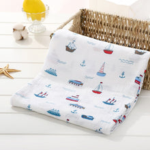Load image into Gallery viewer, Baby Blanket Bath Towel Bamboo Swaddle Blanket Diaper Gauze Muslin Blanket 120 Baby Blankets Newborn Blanket Swaddle Cotton
